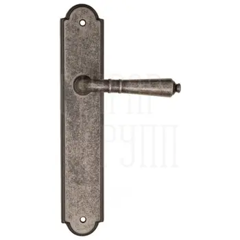 Дверная ручка Fratelli Cattini 'TOSCANA' на планке PL257 античное серебро