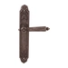 Дверная ручка на планке Melodia 246/Siracusa "Nike", античное серебро