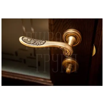 Дверная ручка на розетке Melodia 285 V 'Daisy' матовая бронза