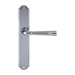 Дверная ручка Extreza 'GUSTO' (Густо) 334 на планке PL01, полированный хром (key)