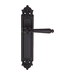 Дверная ручка Fratelli Cattini "MARANI" на планке PL96 , матовый черный