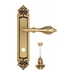 Дверная ручка Venezia "ANAFESTO" на планке PL96, французское золото (wc-4)
