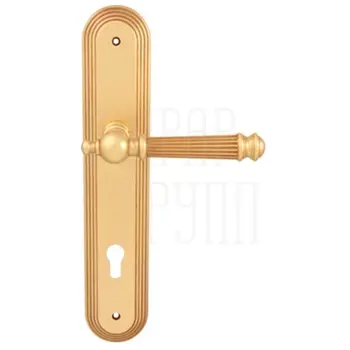 Дверная ручка на планке Melodia 266/235 'Isabel' французское золото (cyl)