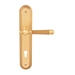 Дверная ручка на планке Melodia 266/235 "Isabel", французское золото (cyl)
