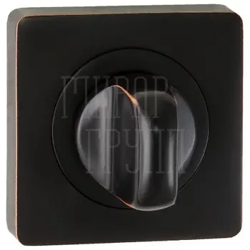 Завертка квадратная к ручкам PUERTO INBK AL 02 бронза черная с патиной