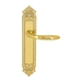 Дверная ручка Extreza "COMO" (Комо) 322 на планке PL02, полированное золото