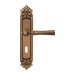 Дверная ручка на планке Melodia 283/229 'Carlo', матовая бронза (key)