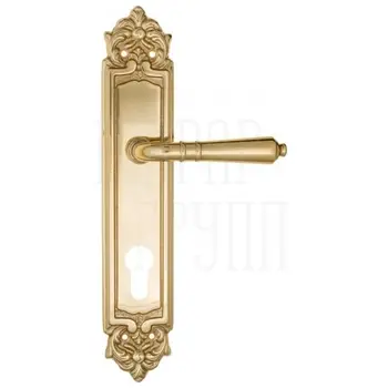 Дверная ручка Fratelli Cattini 'TOSCANA' на планке PL96 полированная латунь (cyl)