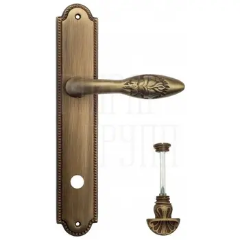 Дверная ручка Venezia 'CASANOVA' на планке PL98 матовая бронза (wc-4)