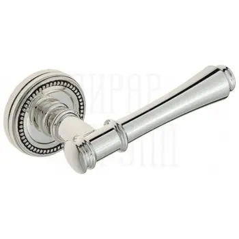 Дверная ручка на розетке Venezia 'CALLISTO' D3 натуральное серебро