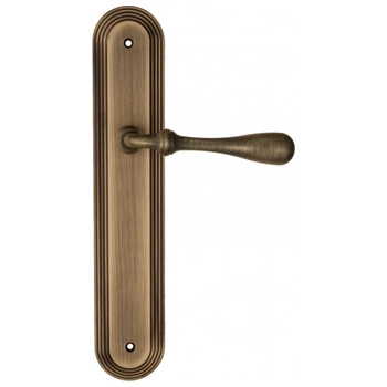 Дверная ручка Fratelli Cattini 'RETRO' на планке PL288 матовая бронза