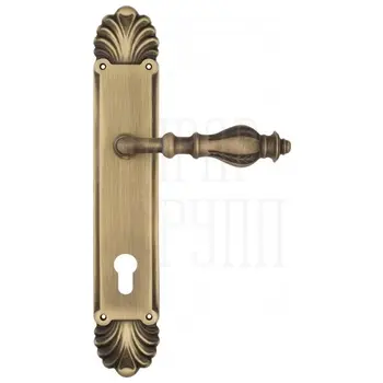 Дверная ручка Venezia 'GIFESTION' на планке PL87 матовая бронза (cyl)