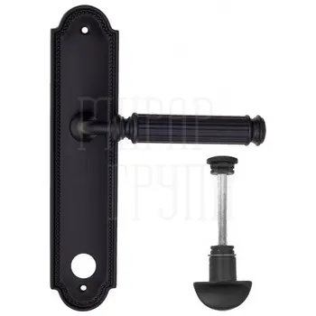 Дверная ручка Fratelli Cattini 'ENCIA' на планке PL248 матовый черный (wc-2)