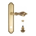Дверная ручка Venezia "FLORENCE" на планке PL98, французское золото (wc-4)