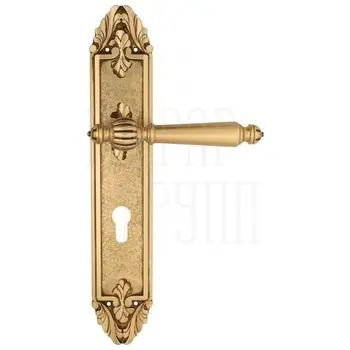 Дверная ручка Venezia 'PELLESTRINA' на планке PL90 французское золото (cyl)