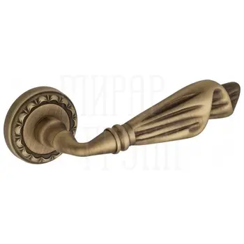 Дверная ручка на розетке Venezia 'Opera' D2 матовая бронза