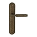 Дверная ручка Extreza 'BENITO' (Бенито) 307 на планке PL05, античная бронза (cyl)