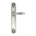 Дверная ручка Venezia 'OLIMPO' на планке PL97, натуральное серебро