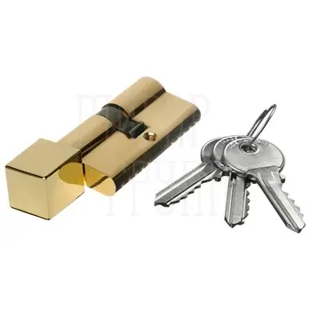 Цилиндровый Extreza AS-60C-KNOB-2 30x30 мм ключ-вертушка матовый хром полированная латунь