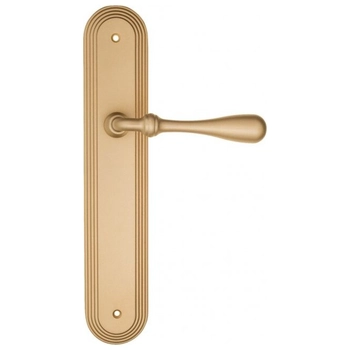 Дверная ручка Fratelli Cattini 'RETRO' на планке PL288 матовая латунь