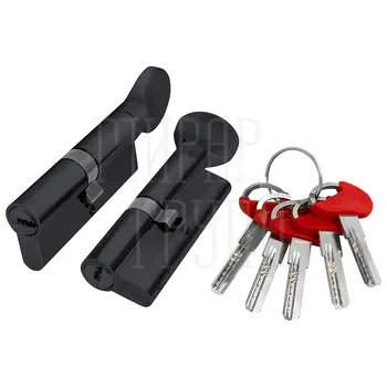 Цилиндровый механизм Fuaro (Фуаро) D-PRO5002Knob 70 mm (30+10+30) черный