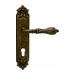 Дверная ручка на планке Melodia 229/229 'Libra', античная бронза (cyl)