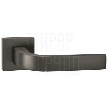 Дверные ручки Puerto (Пуэрто) INAL 536-03 на квадратной розетке матовый черный никель