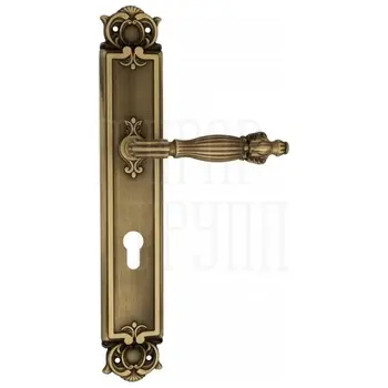 Дверная ручка Venezia 'OLIMPO' на планке PL97 матовая бронза (cyl)