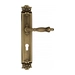 Дверная ручка Venezia "OLIMPO" на планке PL97, матовая бронза (cyl)