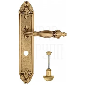 Дверная ручка Venezia 'OLIMPO' на планке PL90 французское золото (wc)