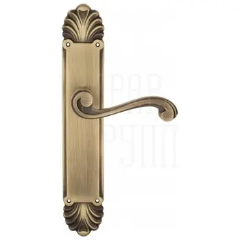 Дверная ручка Venezia 'VIVALDI' на планке PL87 матовая бронза 