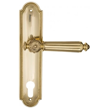 Дверная ручка Fratelli Cattini 'TORCELLO' на планке PL248 полированная латунь (cyl)