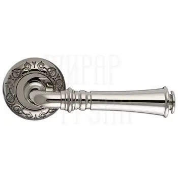 Дверная ручка Extreza 'CANNA' (Канна) 327 на круглой розетке R04 никель