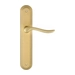 Дверная ручка Extreza 'TOLEDO' (Толедо) 323 на планке PL05, матовая латунь (key)