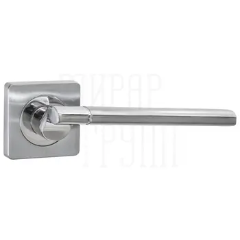 Дверные ручки Puerto (Пуэрто) INAL 522-02 на квадратной розетке матовый хром + хром