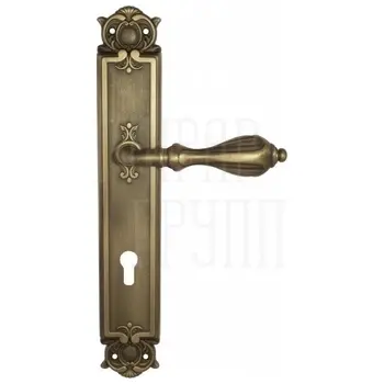 Дверная ручка Venezia 'ANAFESTO' на планке PL97 матовая бронза (cyl)