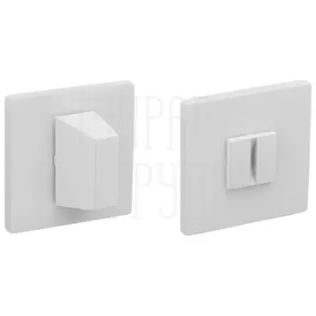Фиксатор санузловый на тонкой квадратной розетке Tupai 4040 5S Q матовый белый