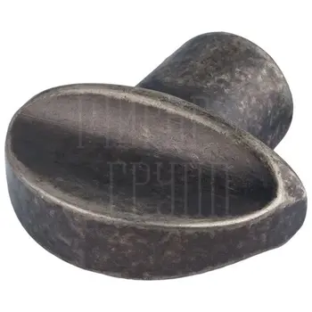 Вертушка под цилиндр Extreza KNOB-1 античное серебро