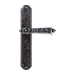 Дверная ручка Extreza "LEON" (Леон) 303 на планке PL01, античное серебро