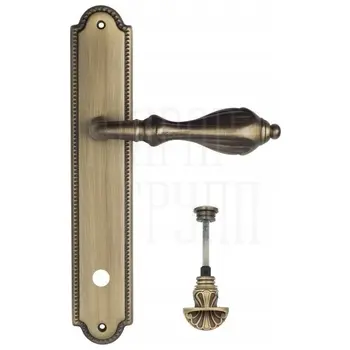 Дверная ручка Venezia 'ANAFESTO' на планке PL98 матовая бронза (wc-4)