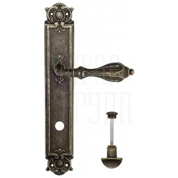 Дверная ручка Venezia 'ANAFESTO' на планке PL97 античная бронза (wc)
