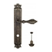 Дверная ручка Venezia "ANAFESTO" на планке PL97, античная бронза (wc)