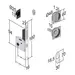 Комплект Bonaiti WC (Механизм G500T H21 + ручки EASY QUADRO), схема