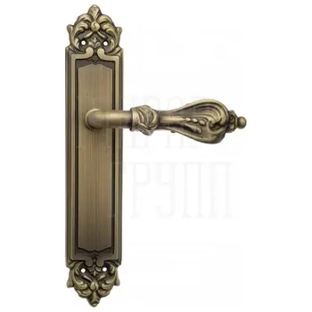 Дверная ручка Venezia 'FLORENCE' на планке PL96 матовая бронза