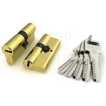 Цилиндровый механизм Fuaro (Фуаро) R600/80 mm (30+10+40) латунь