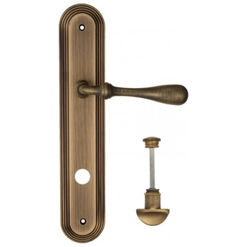 Дверная ручка Fratelli Cattini 'RETRO' на планке PL288 матовая бронза (wc-2)