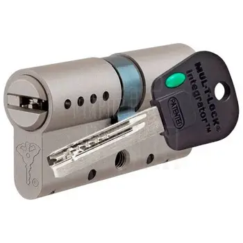 Цилиндровый механизм ключ-ключ Mul-T-Lock Integrator 66 mm (28+10+28) никель