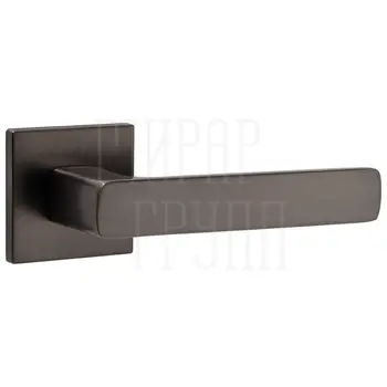 Дверная ручка Punto (Пунто) на квадратной розетке 'VIVA' графит