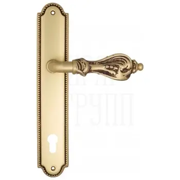 Дверная ручка Venezia 'FLORENCE' на планке PL98 французское золото (cyl)