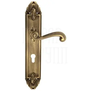 Дверная ручка Venezia 'CARNEVALE' на планке PL90 матовая бронза (cyl)
